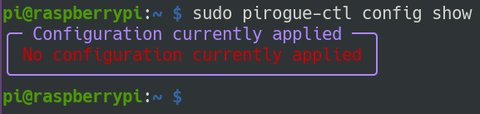 No configuration currently applied