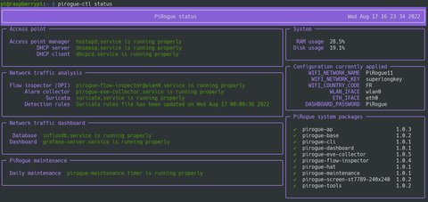 Output of pirogue-ctl status