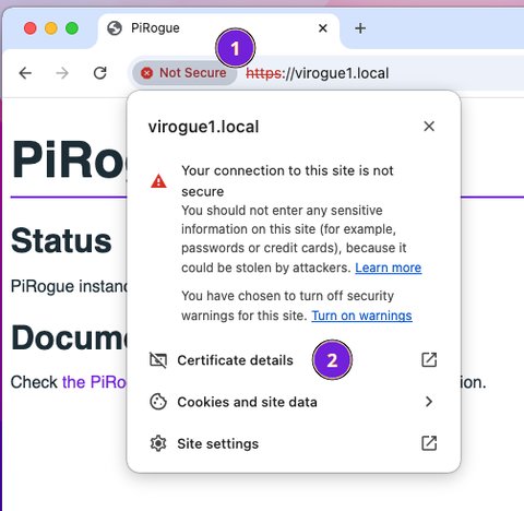 Chrome accept security warning details