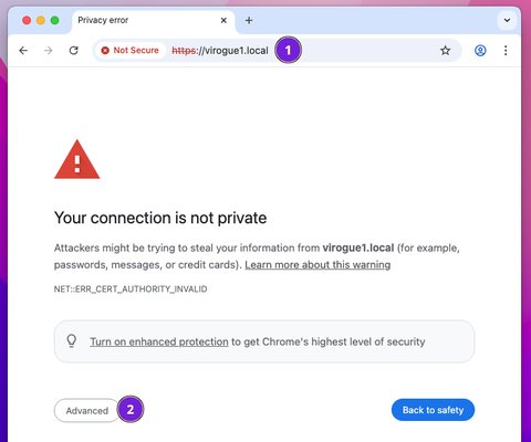 Chrome show security warning details