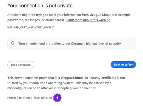 Chrome accept security warning details