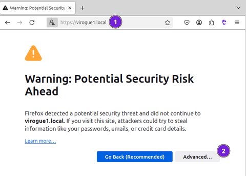 Firefox show security warning details