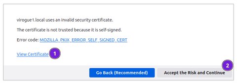 Firefox accept security warning details