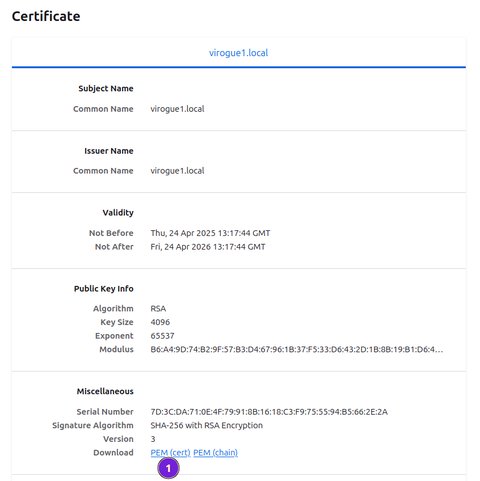 Firefox download certificate